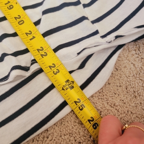 Pol Striped Hooded Top M - Picture 7 of 8